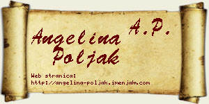 Angelina Poljak vizit kartica